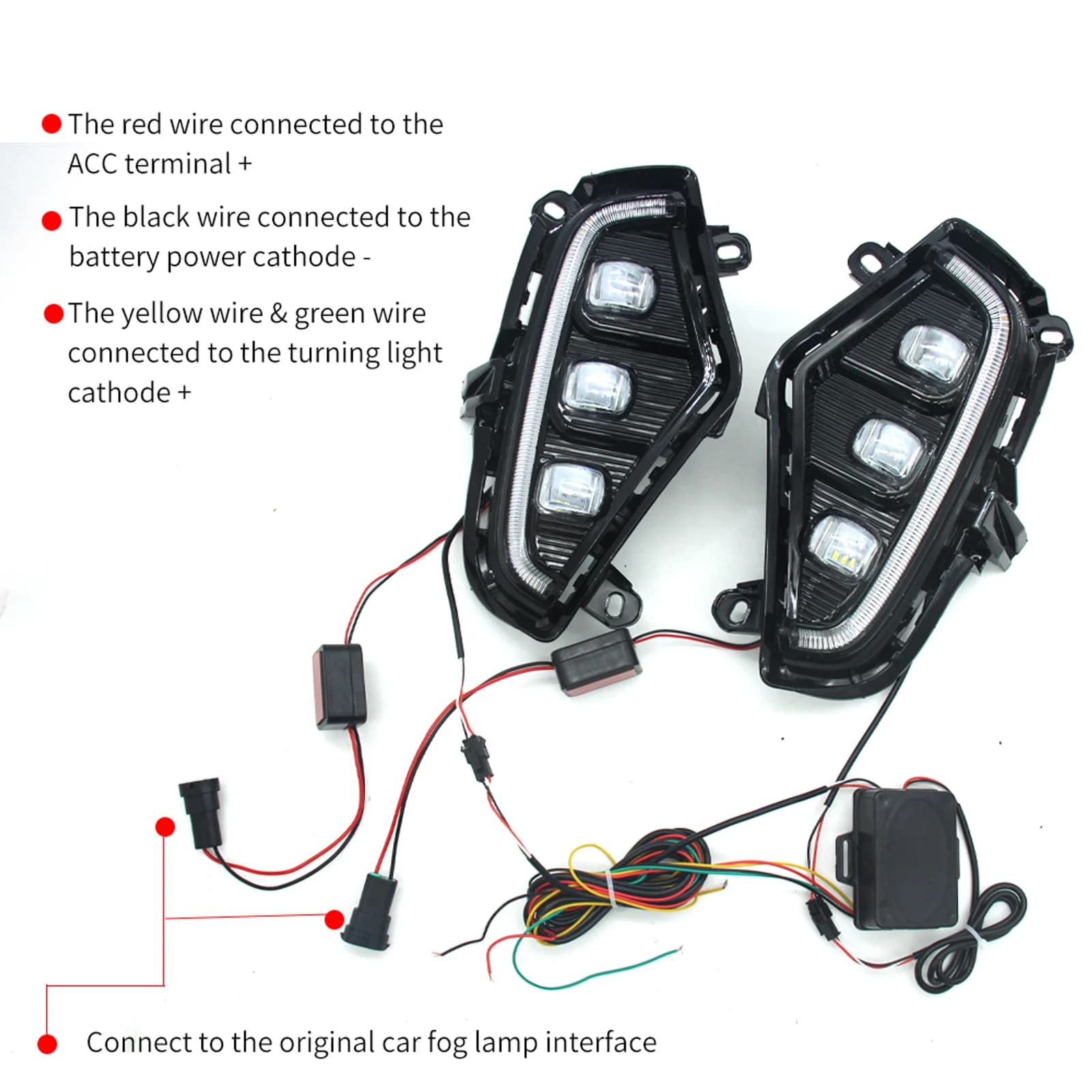 led daytime running lights for toyota Rav4 2019 2024